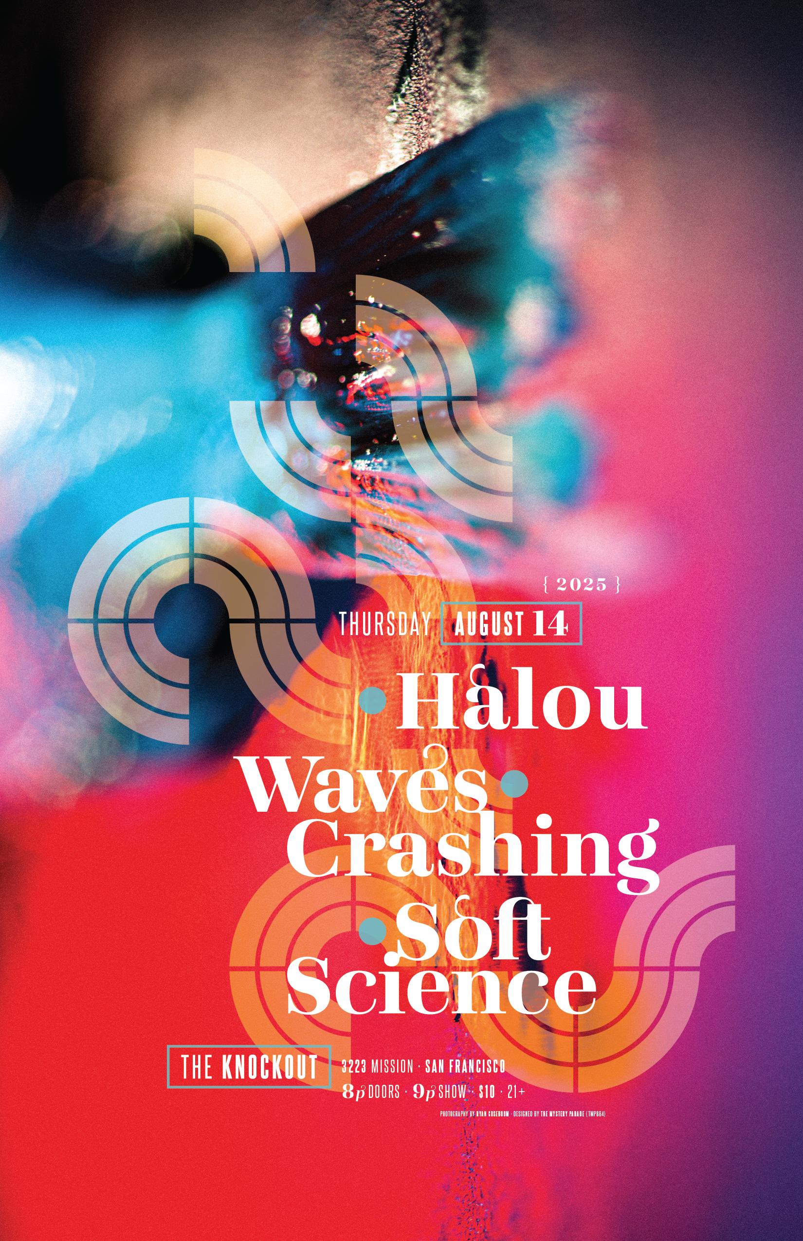 11x17 Print - TMP884: Halou at The Knockout w/ Waves Crashing & Soft Science